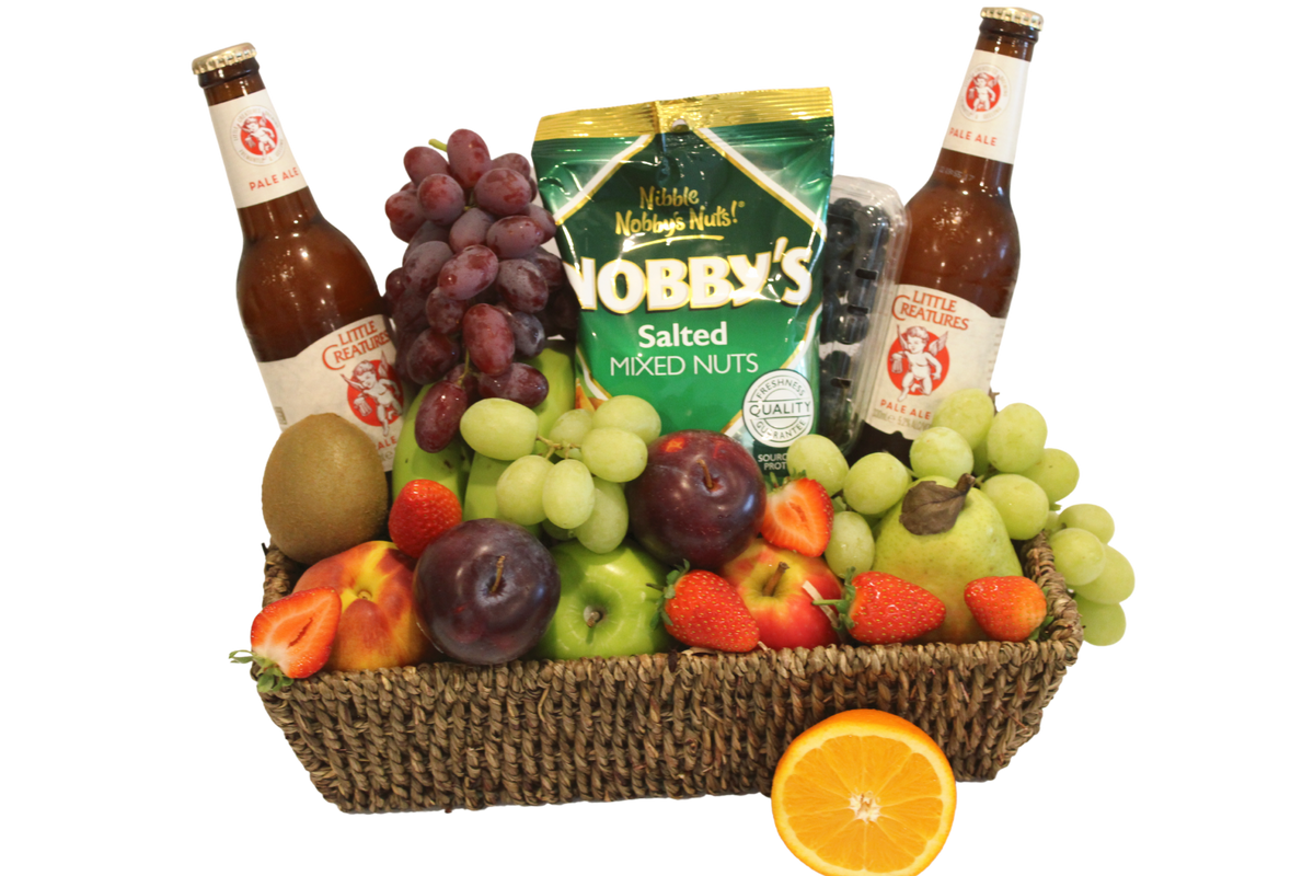 Craft Beer and Nuts Gift Basket The Gift Store Fruit Hampers