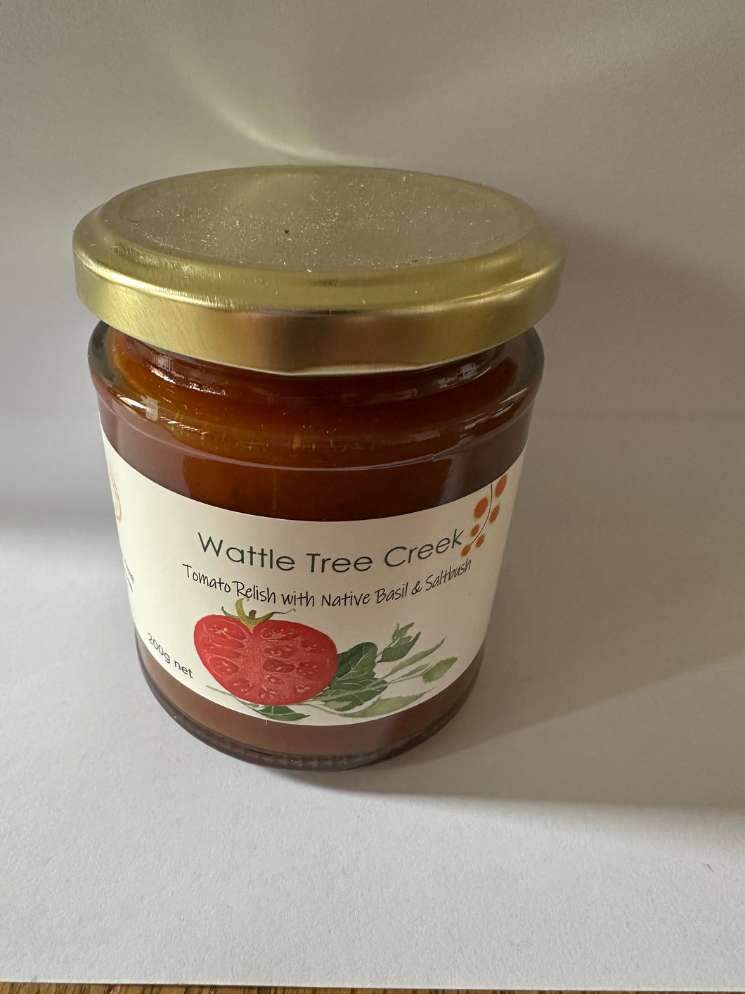 Tomato Relish with native basil and  saltbush