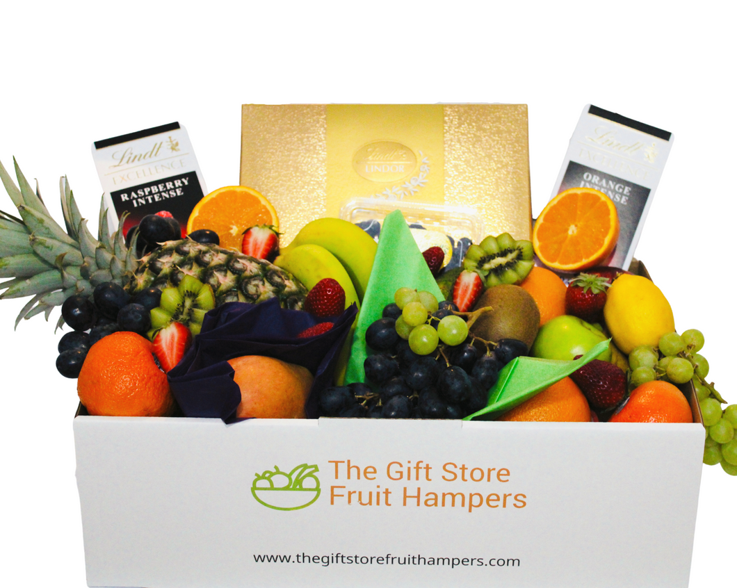 Deluxe Fruit and Chocolate Gift Hamper with Free Perth Delivery